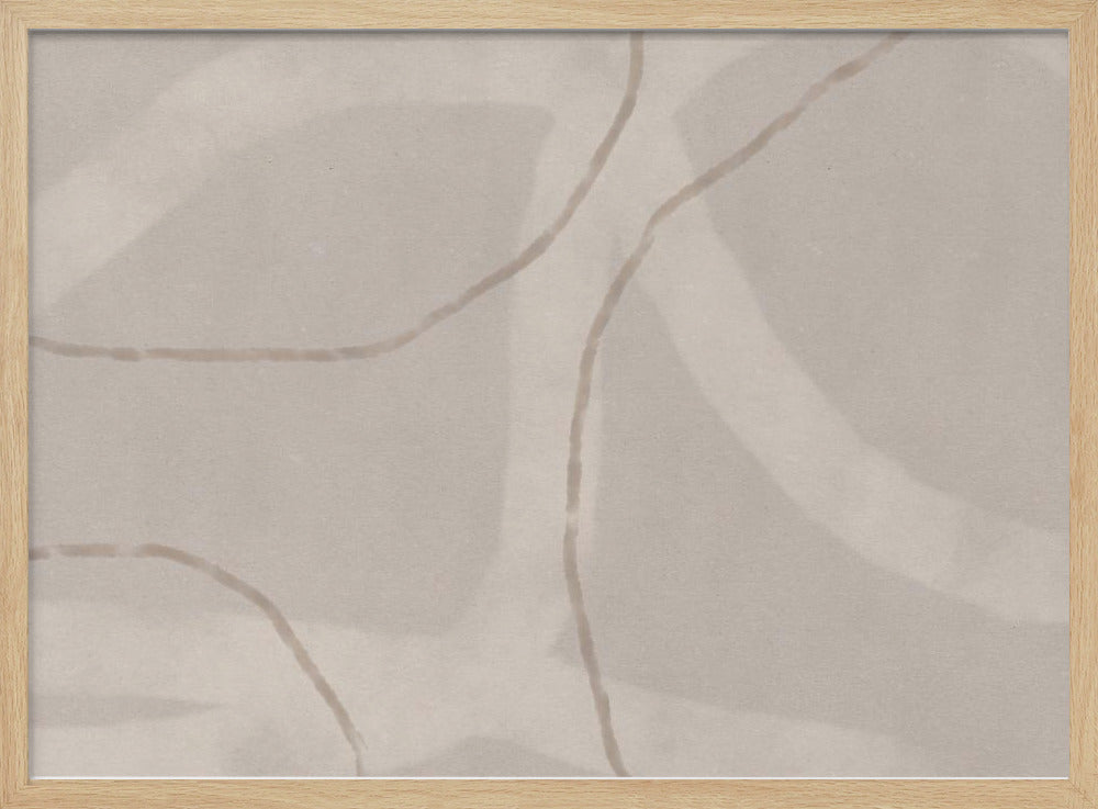 Neutral Abstract Watercolor. Minimalist In Pastel Colors No. 1 | Poster