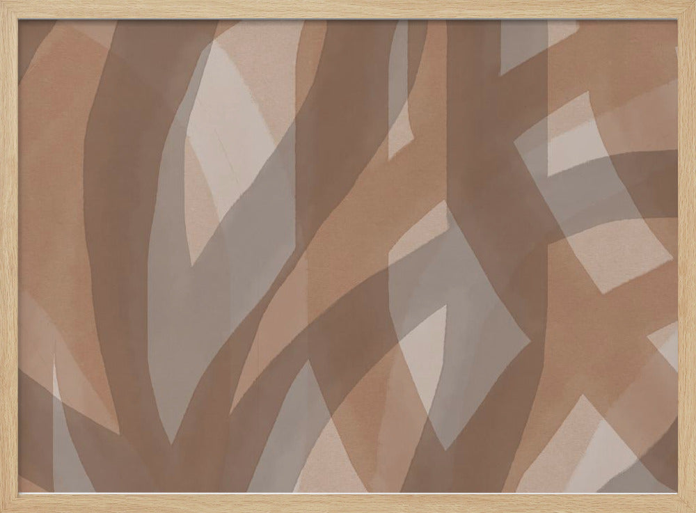 Neutral Abstract Watercolor In Nude and Pastel 5 | Poster