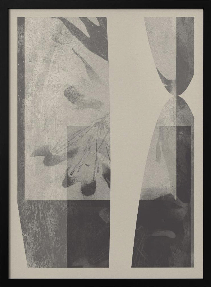 Neutral Organic Shapes in taupe and white | Poster