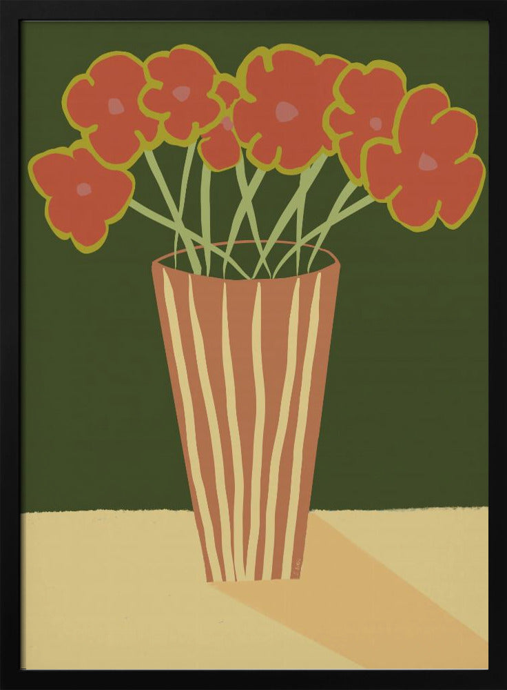 Vase with poppies | Poster