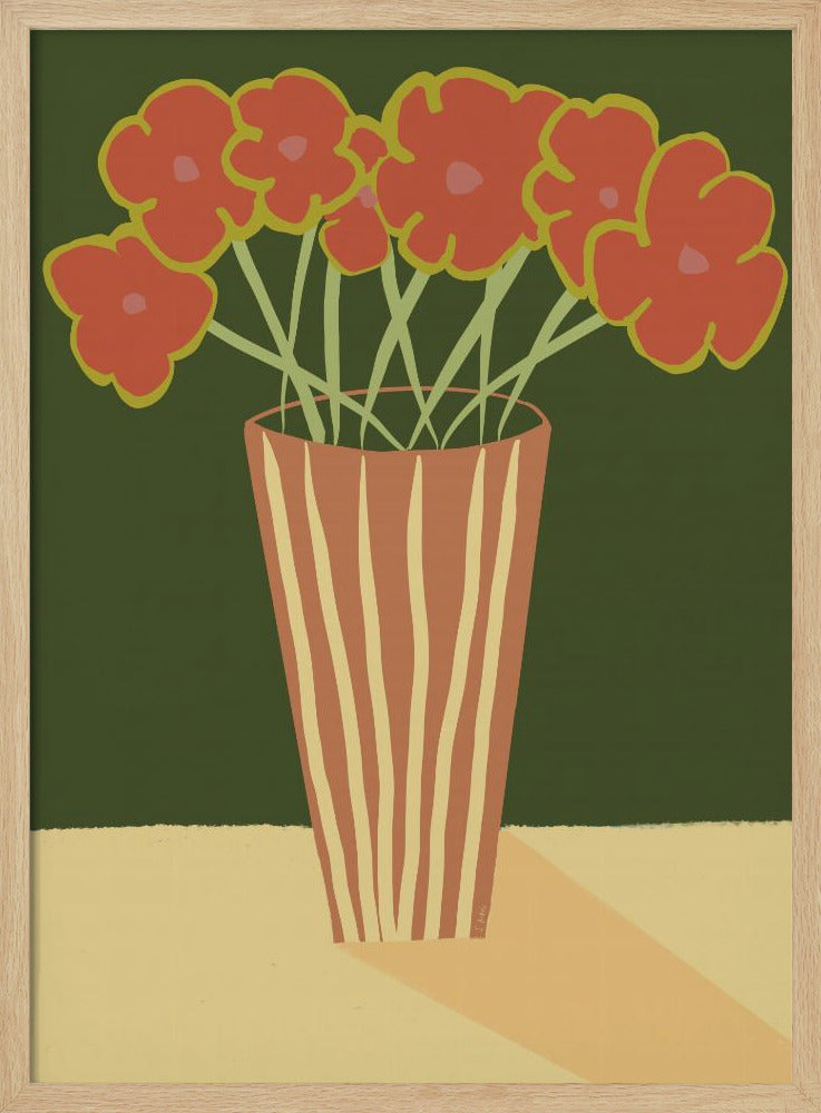 Vase with poppies | Poster