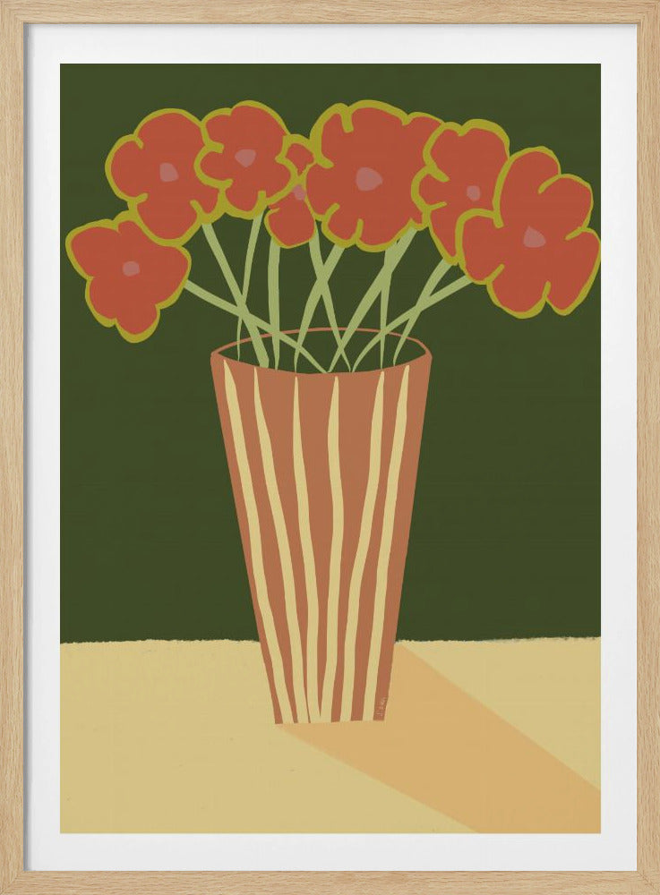 Vase with poppies | Poster