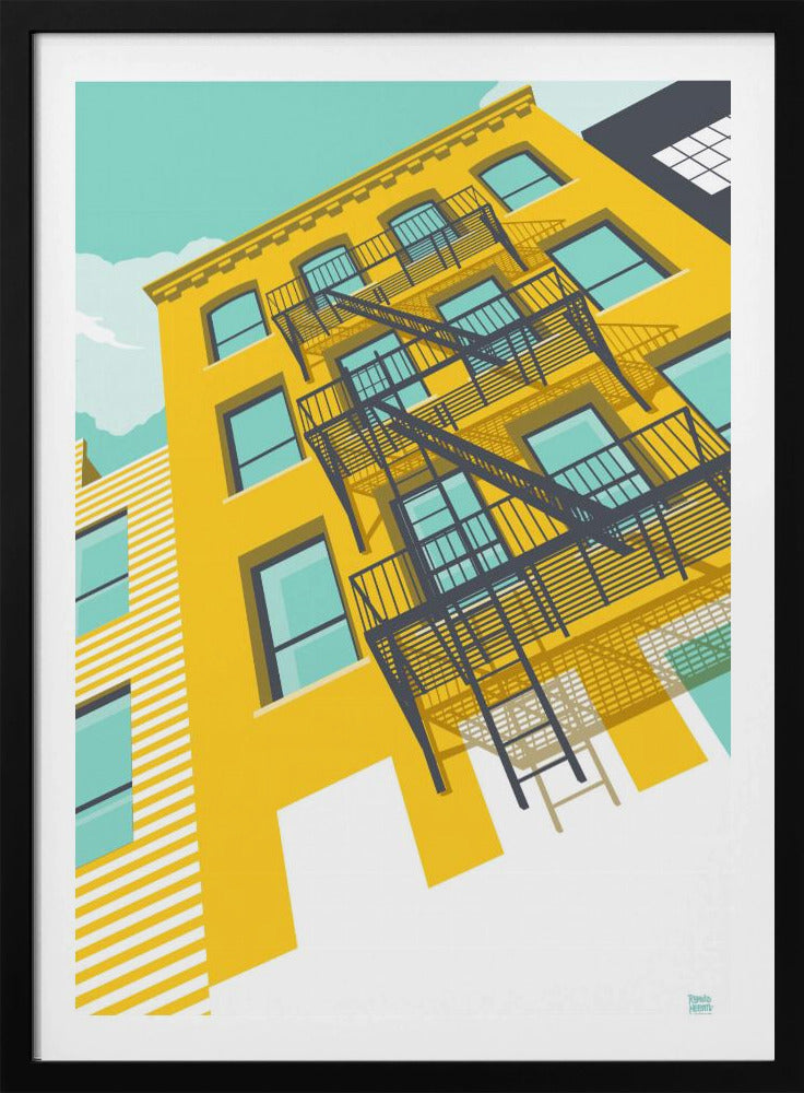 NYC Brooklyn Yellow | Poster