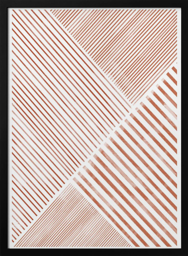 Crimson Stripes Dance | Poster