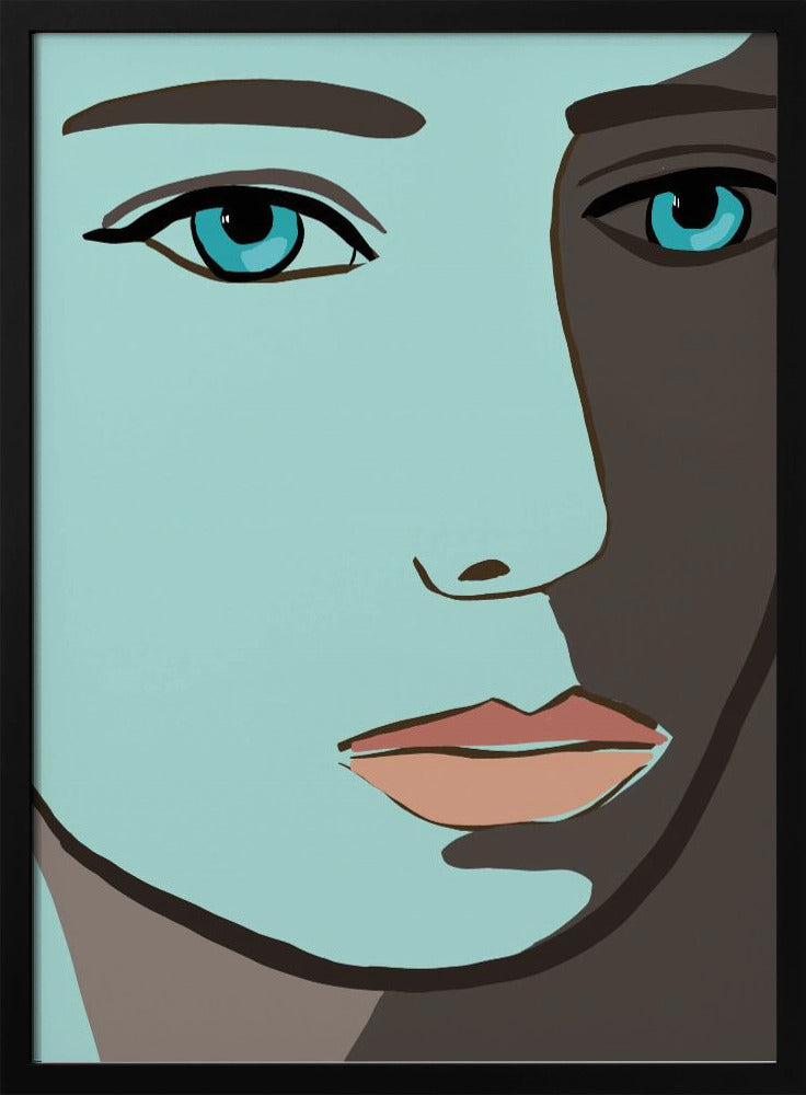 Blue face | Poster