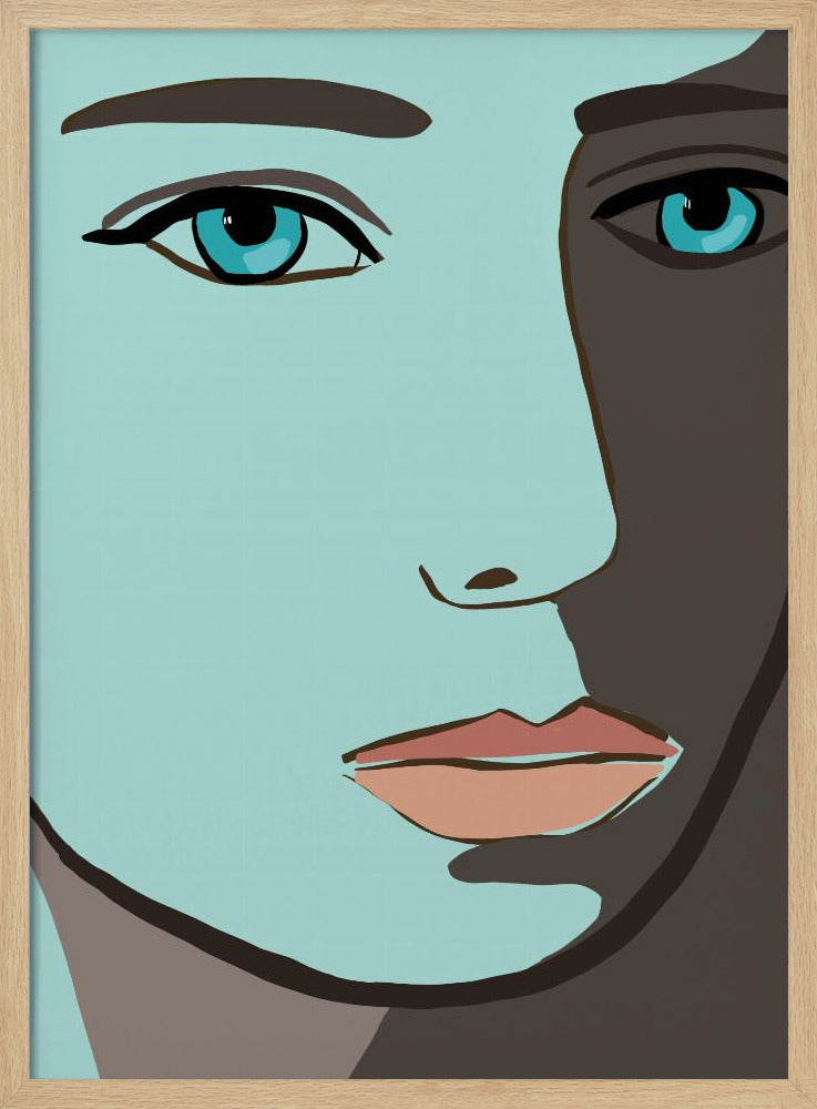 Blue face | Poster