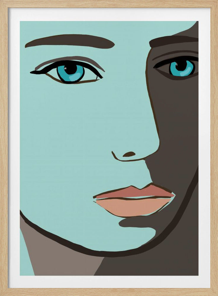 Blue face | Poster