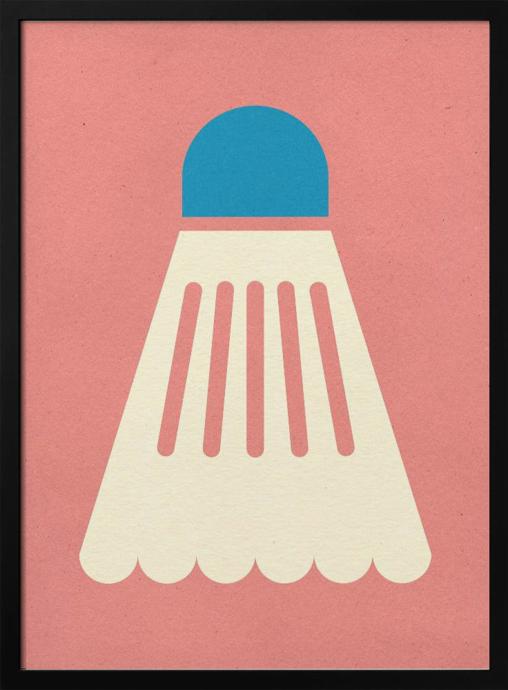 Badminton White Blue | Poster