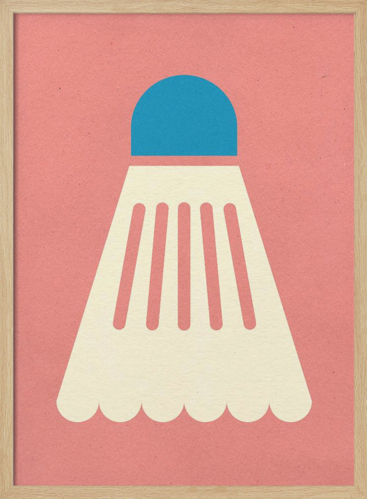 Badminton White Blue | Poster