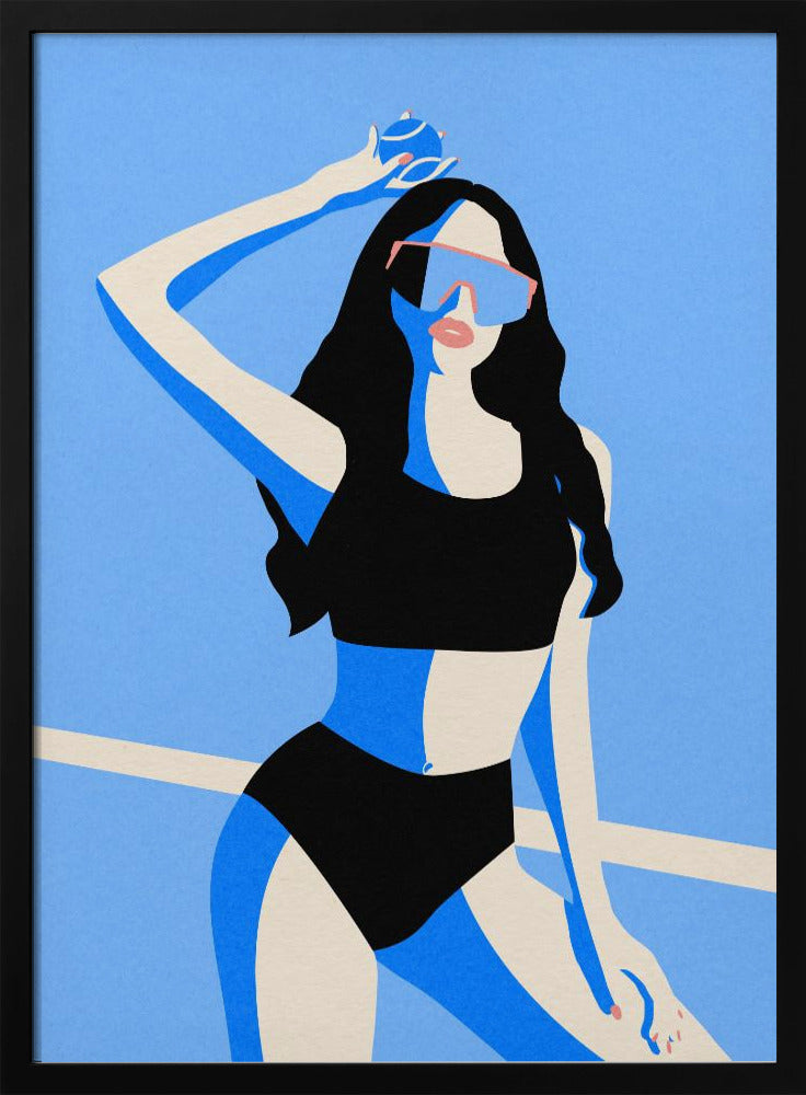 Blue Sport Girl | Poster