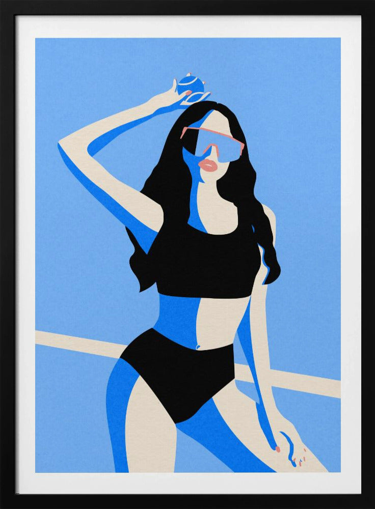 Blue Sport Girl | Poster