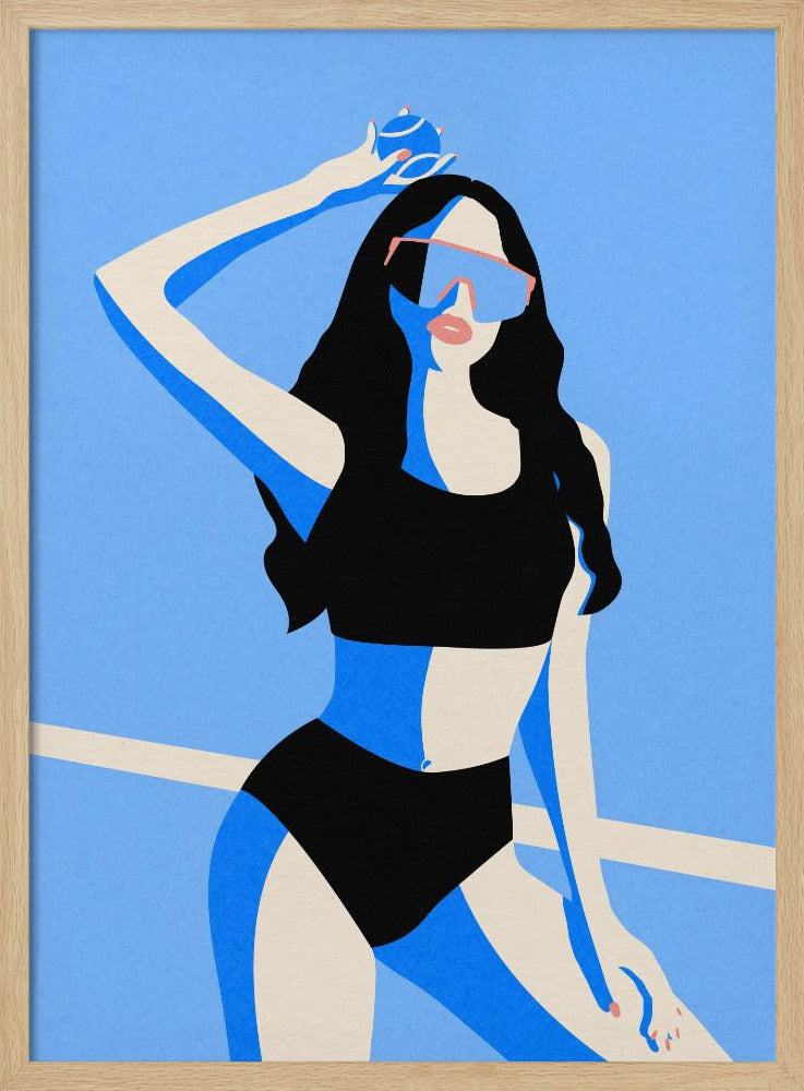 Blue Sport Girl | Poster