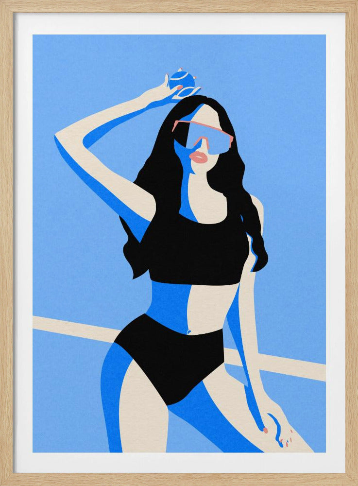 Blue Sport Girl | Poster