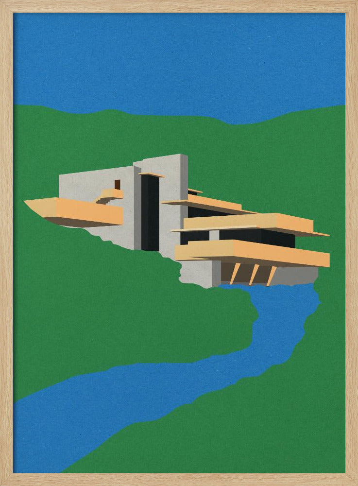 Frank Loyd Wright Falling Water | Poster
