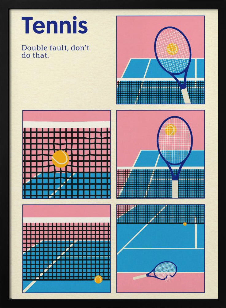 Poster Tennis Double Vault | Poster