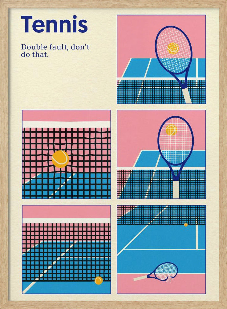 Poster Tennis Double Vault | Poster