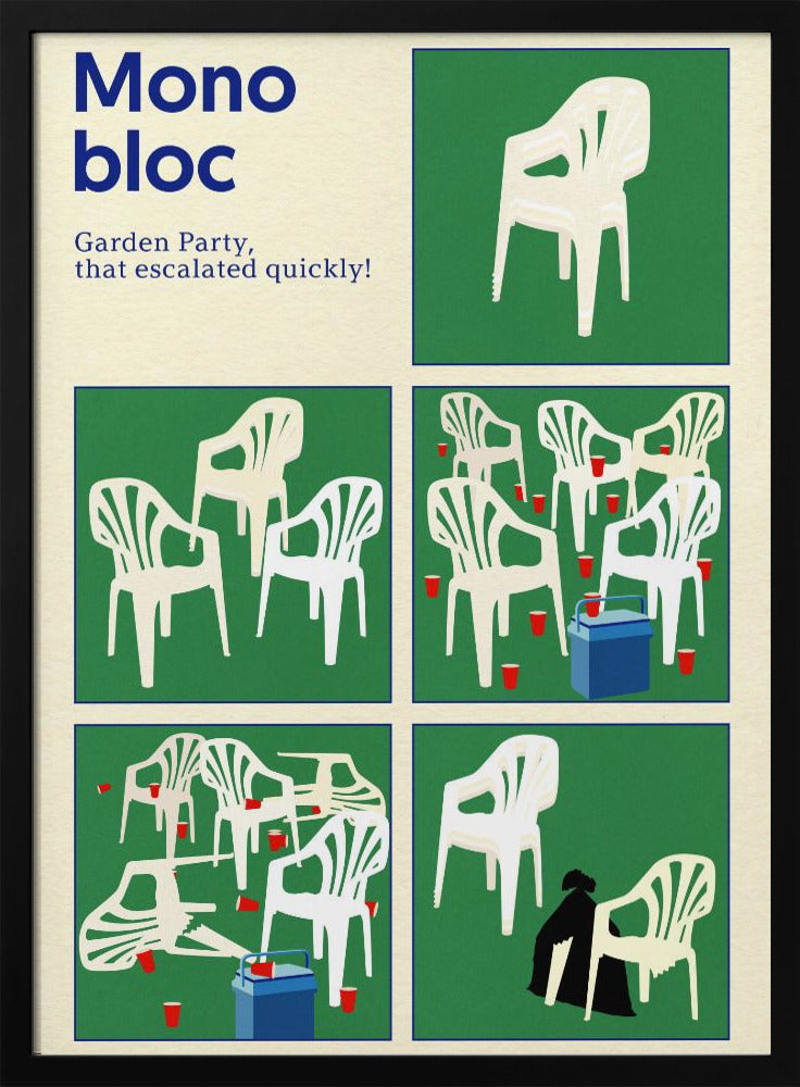 Poster Monobloc Five Squares | Poster