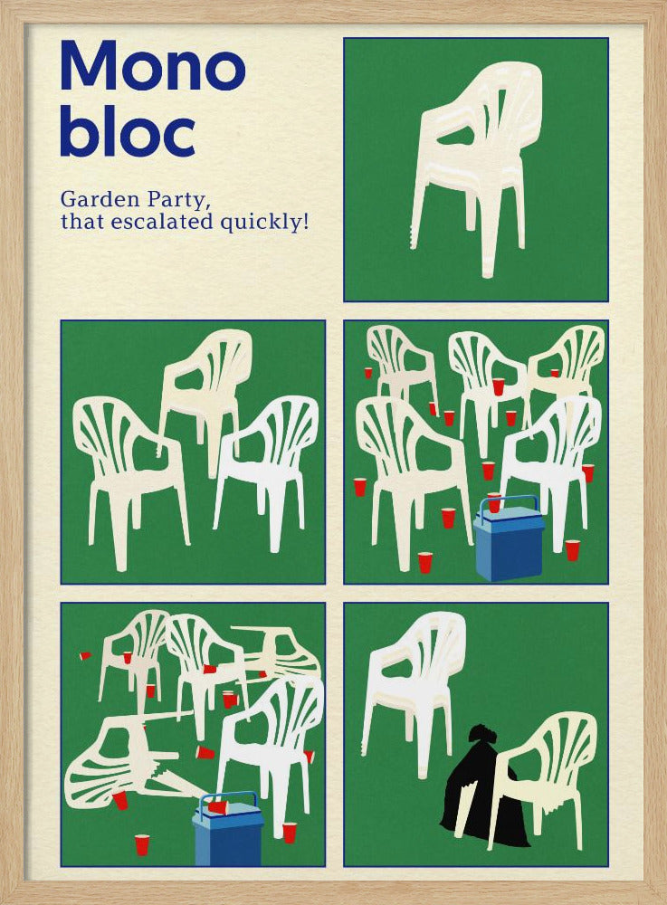 Poster Monobloc Five Squares | Poster