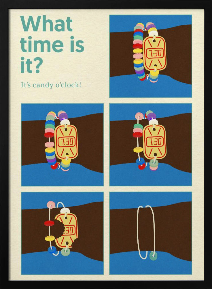 Poster Candy Clock | Poster