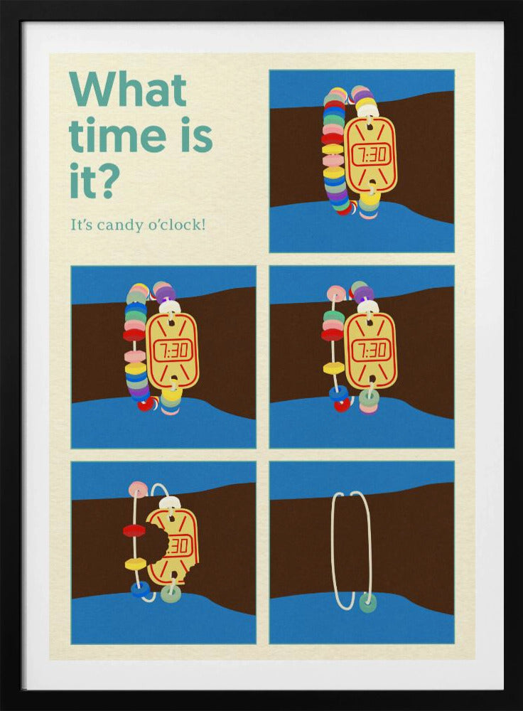 Poster Candy Clock | Poster