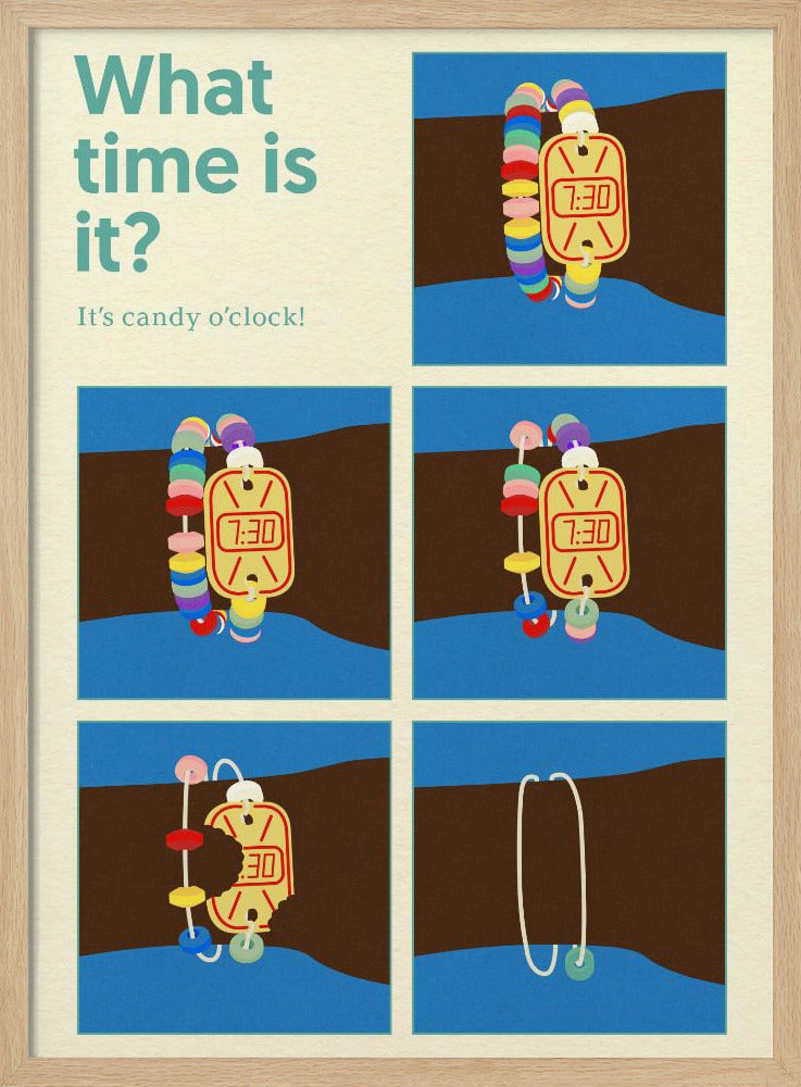 Poster Candy Clock | Poster