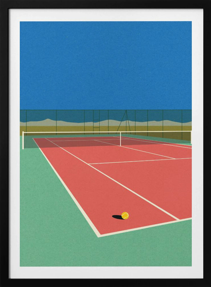 Tennis Court In the Desert | Poster