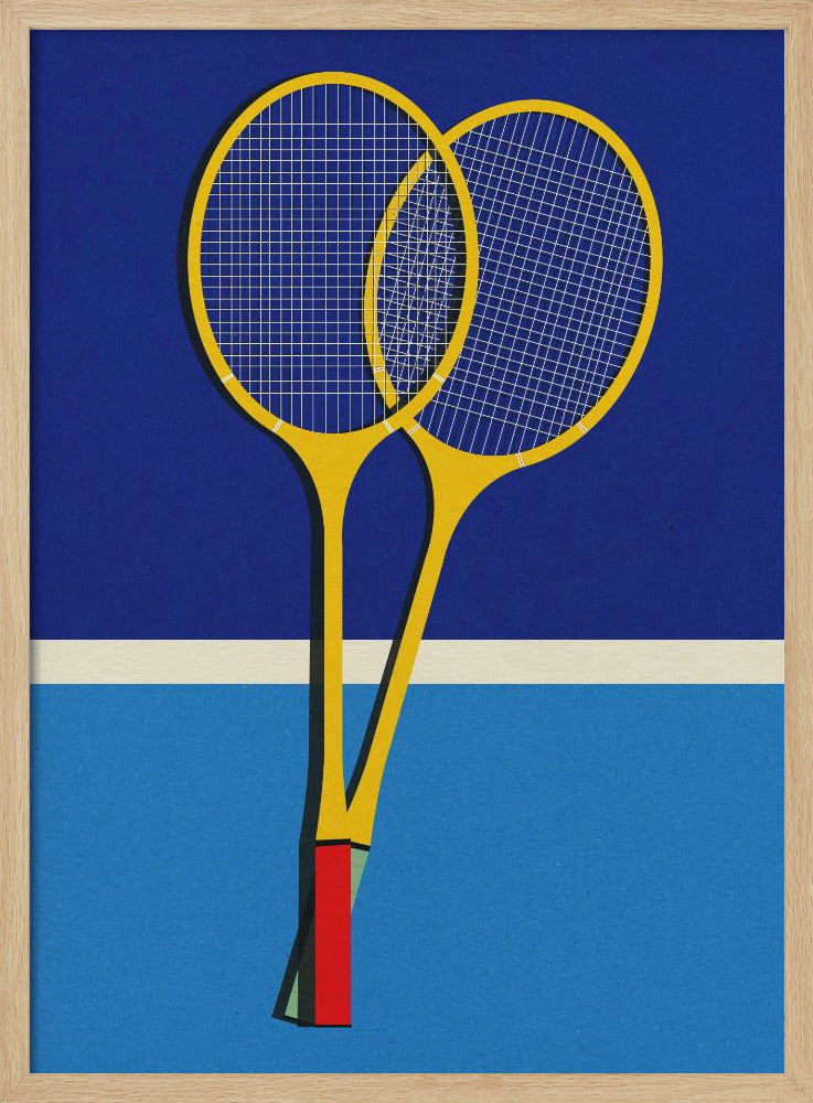 Wooden Badminton Rackets | Poster