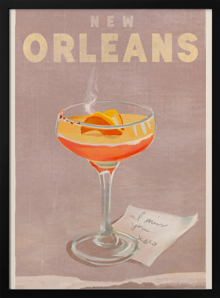 New Orleans Cocktail Travel Poster | Poster