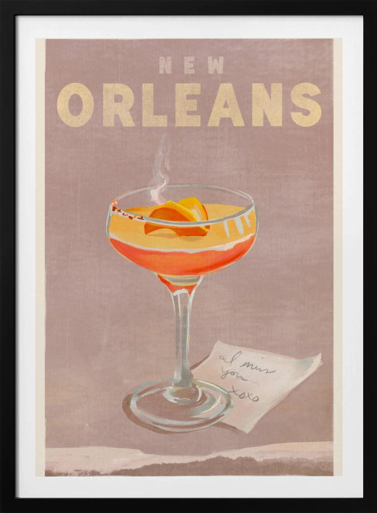 New Orleans Cocktail Travel Poster | Poster