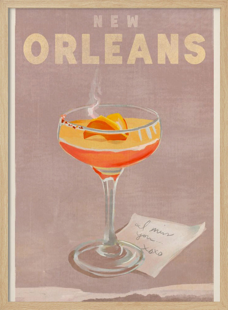 New Orleans Cocktail Travel Poster | Poster