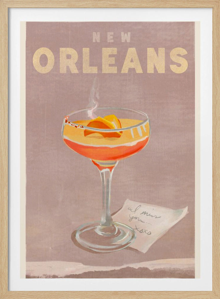 New Orleans Cocktail Travel Poster | Poster
