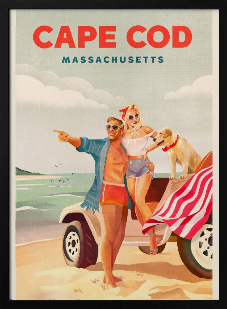 Cape Cod Massachusetts Summer Beach Art | Poster