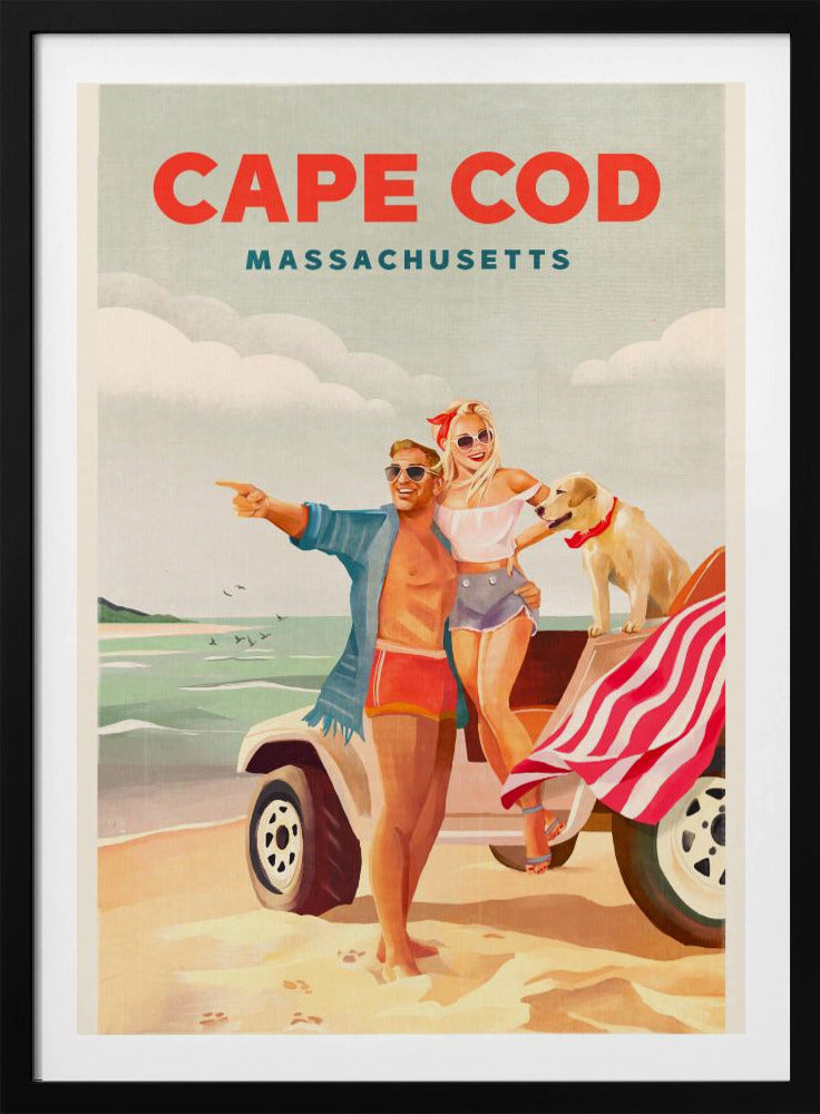 Cape Cod Massachusetts Summer Beach Art | Poster