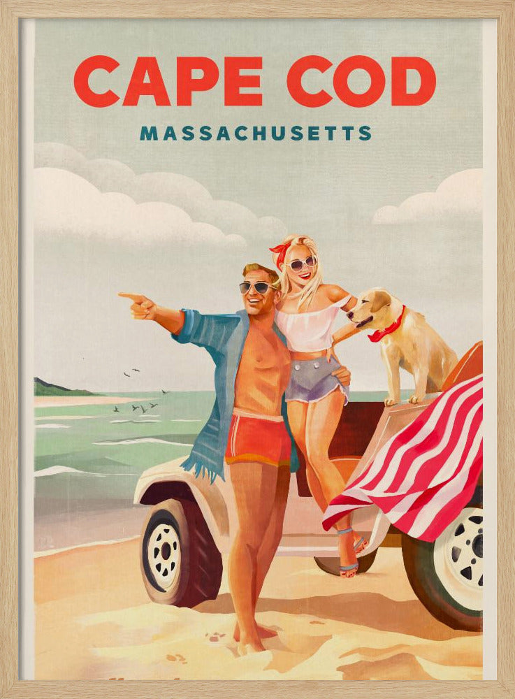 Cape Cod Massachusetts Summer Beach Art | Poster