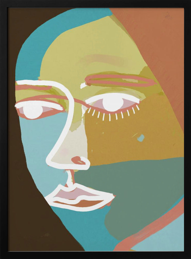 Abstract line face | Poster