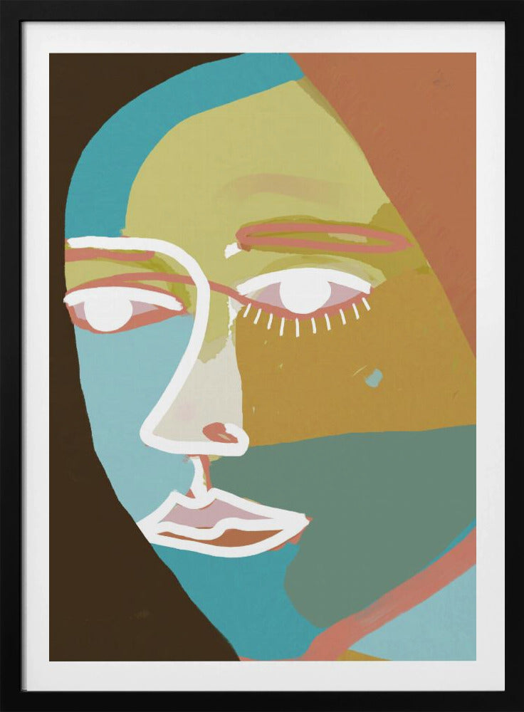 Abstract line face | Poster