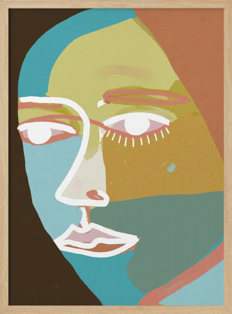 Abstract line face | Poster
