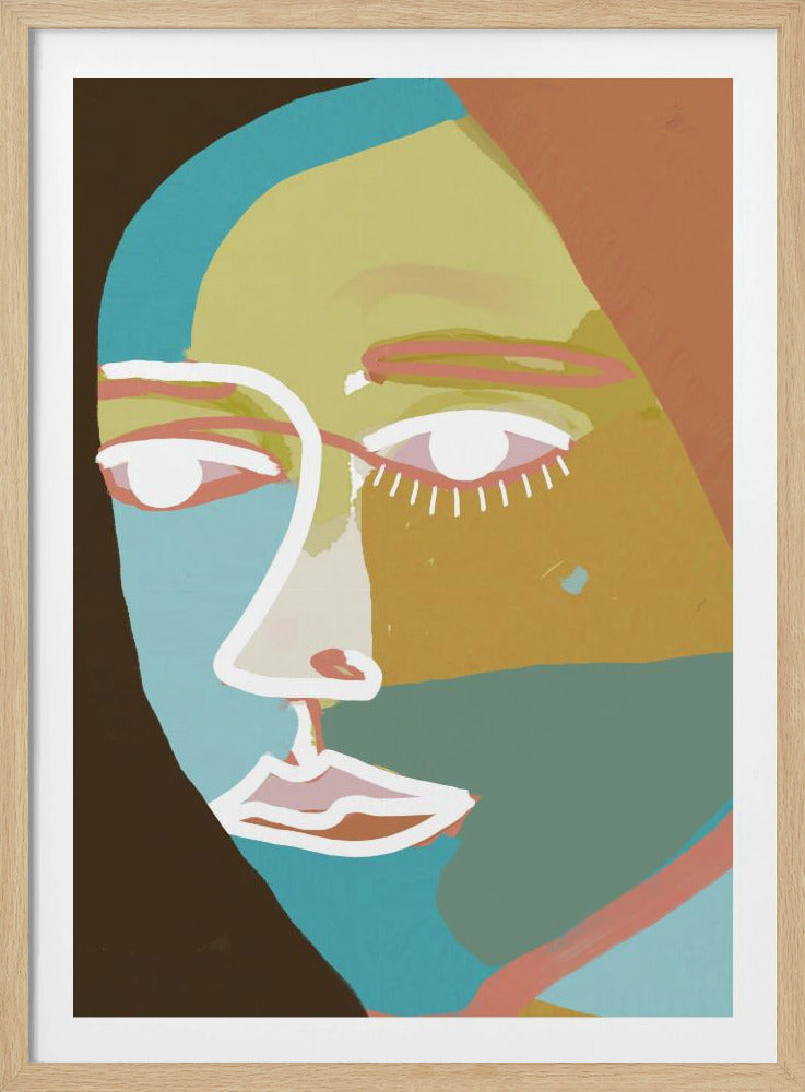 Abstract line face | Poster