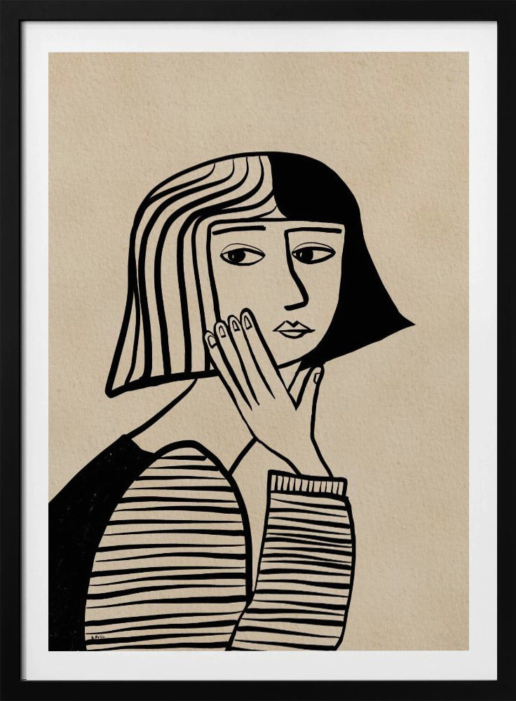 Thinking girl | Poster