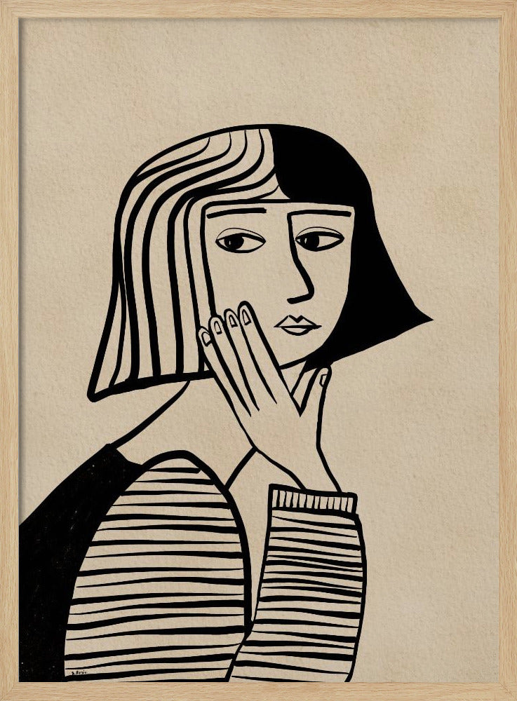 Thinking girl | Poster