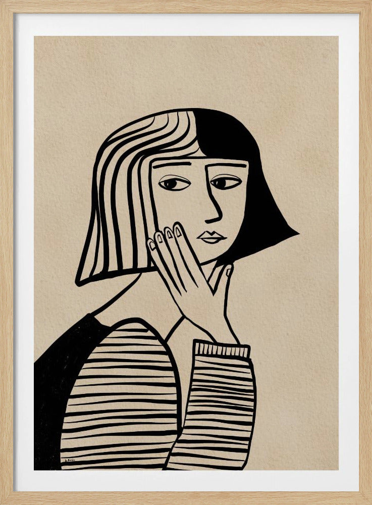 Thinking girl | Poster