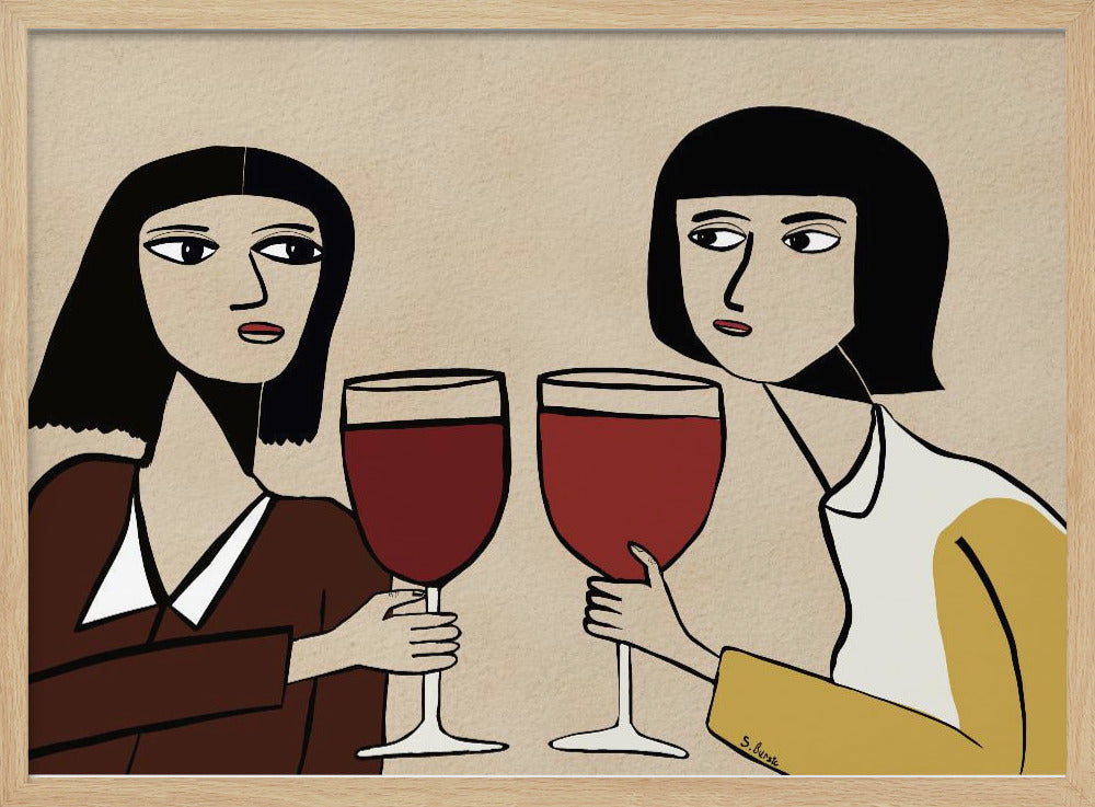 Wine Lover Friends | Poster