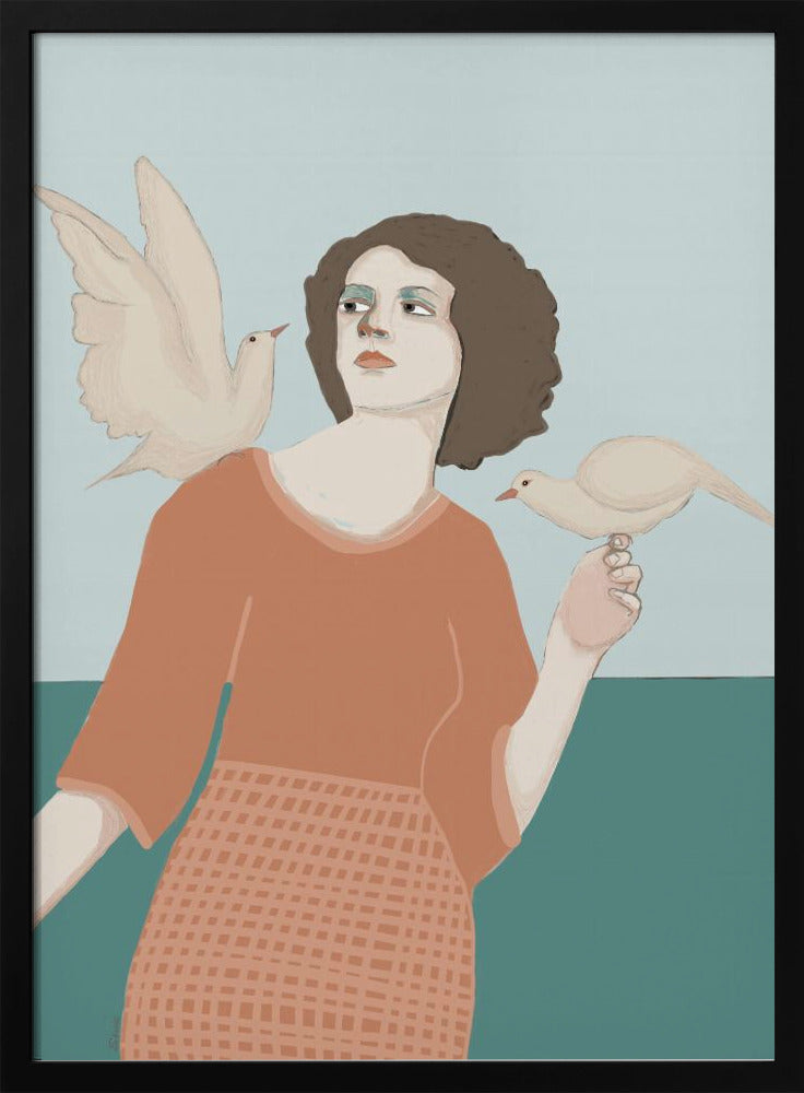 Peace Dove Lady | Poster