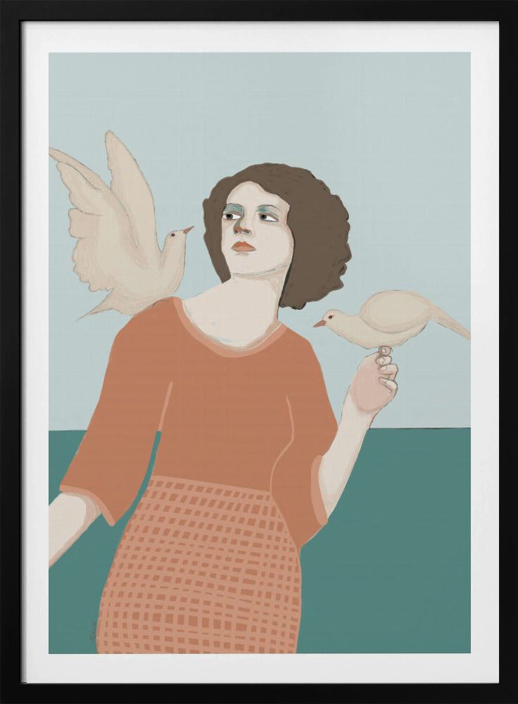 Peace Dove Lady | Poster