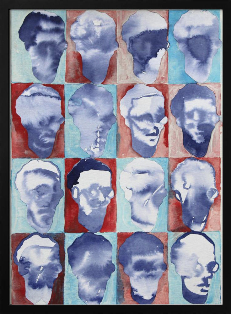 Aldo Red Blue 4x4 | Poster