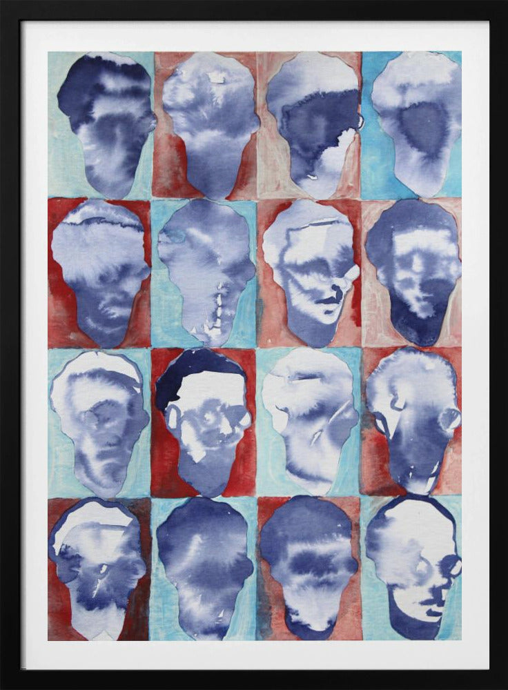 Aldo Red Blue 4x4 | Poster