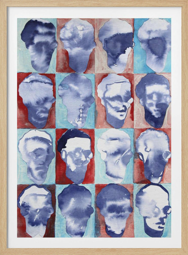 Aldo Red Blue 4x4 | Poster