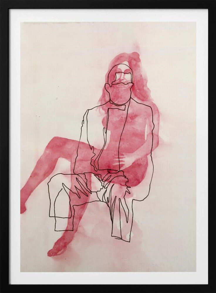 Two Seated Figures | Poster