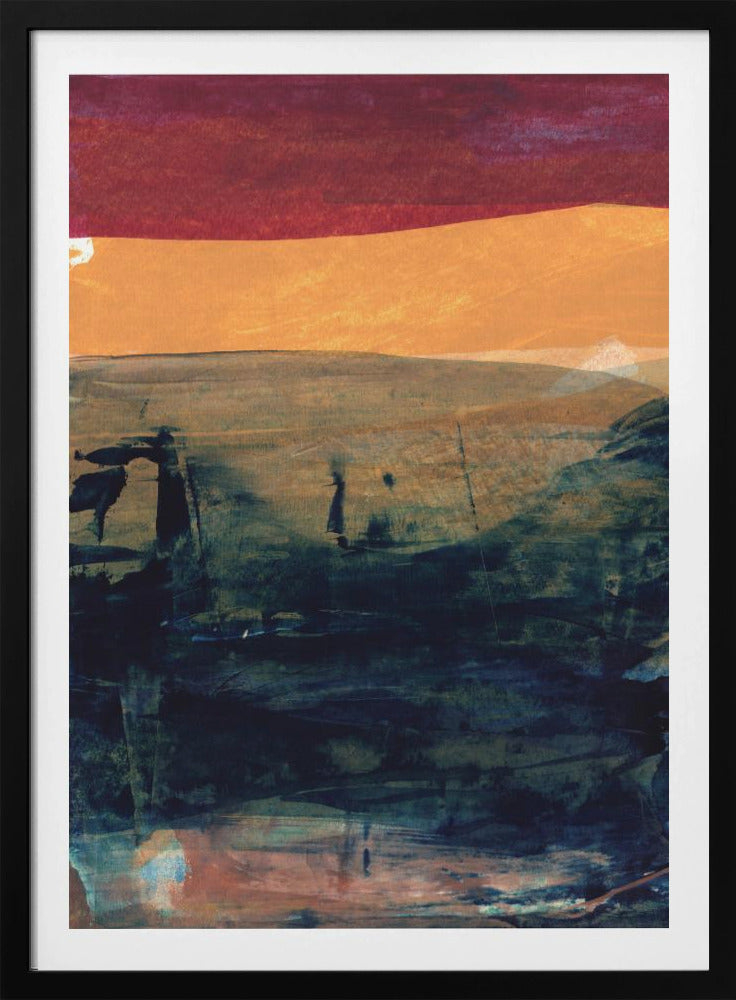 Blend Of Earthy Tones And Vibrant Teal | Poster