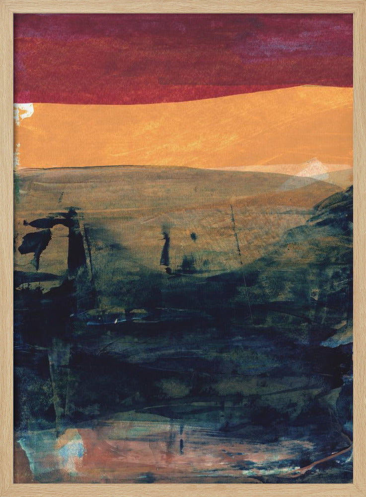 Blend Of Earthy Tones And Vibrant Teal | Poster